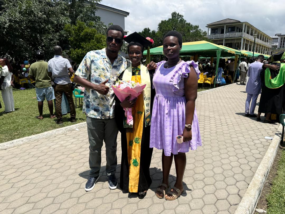 Family at graduation